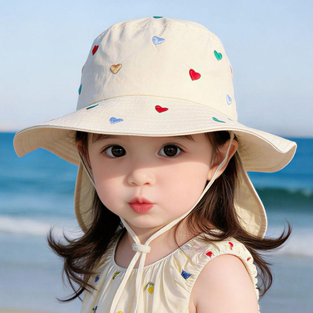 Cartoon Print Children Quick-drying Hat Thin Sunscreen Caps New Children Bucket Hat Children Use