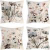 Plant and Flower Print Pillow Case Car Home Sofa Living Room Linen Pillow Cushion Nordic Style