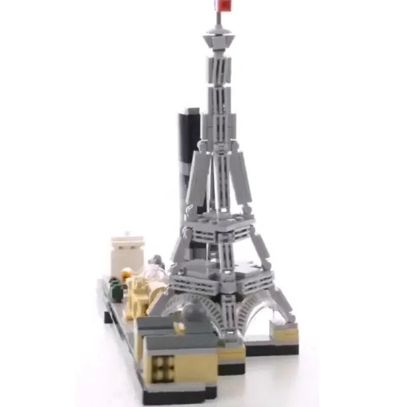 Строительный комплект серии Skyline Paris Architecture, совместимый с 21044 Эйфелевой башней, городские строительные блоки, модель, детские игрушки, подарки