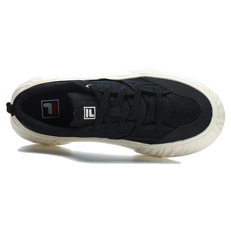 FILA Canvas Low NonSlip Durable Shoes 'Black White' (Unisex) Canvas Shoes F12M322301FBK