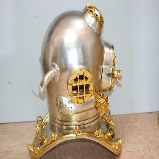 Водолазный шлем ВМС США Boston Copper Brass Divers Mark V Тяжелая чистая медь Латунь
