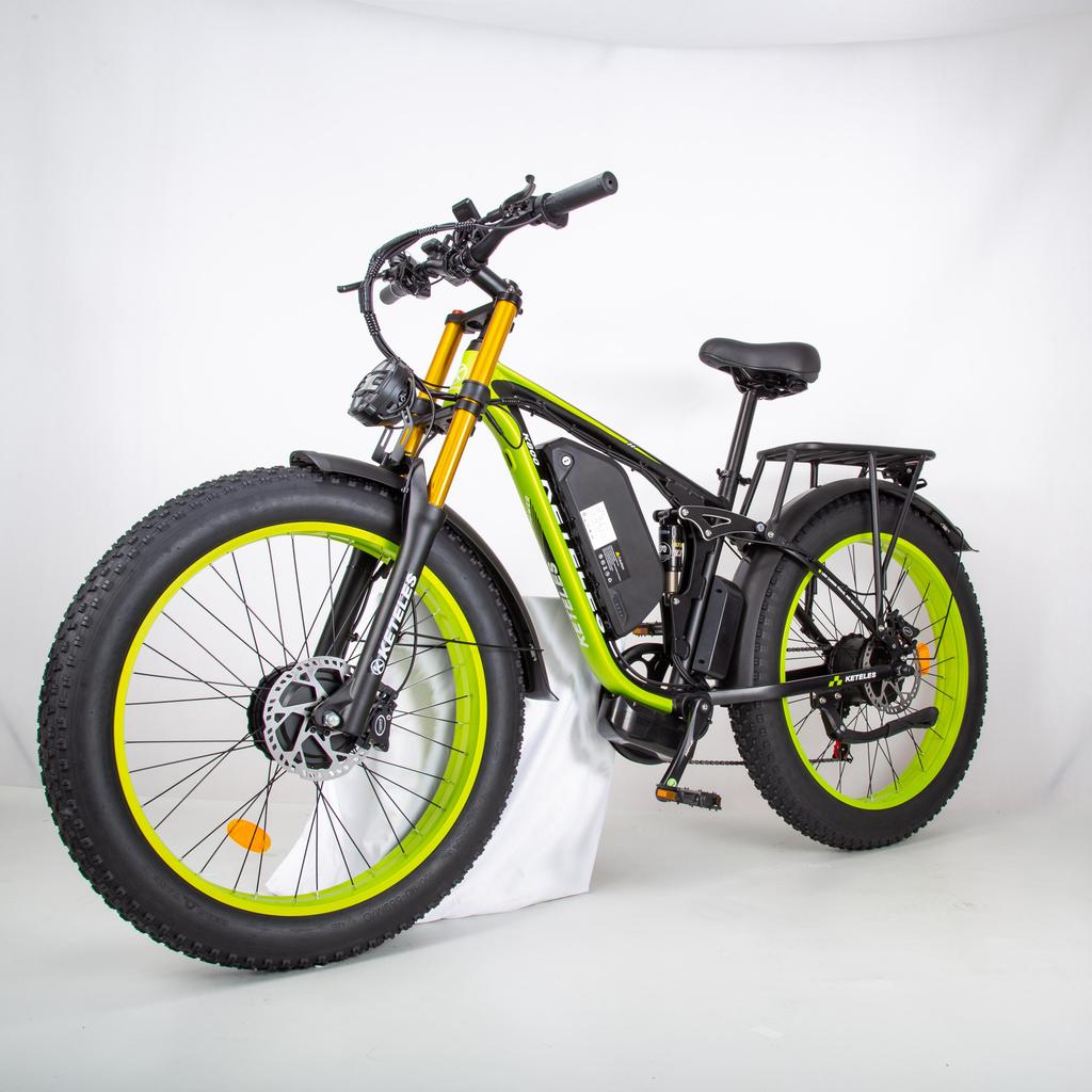 KETELES K800 Electric Bicycle Women 48V23Ah Battery, Dual 1000W Motor, 26Tire Men's Electric Bicycle