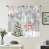 2 шт., шторы с изображением елки, снежинки, снеговика - 30% затемнения - подходят для гостиной, спальни, кухни, домашнего декора