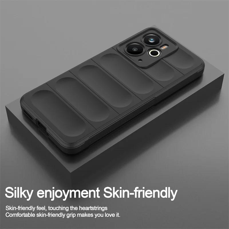 Гибкий силиконовый противоударный чехол с ощущением кожи для Realme 14 5G Realme 14T Защитная крышка Задняя панель Fundas Coque
