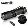 Водонепроницаемые тактические фонарики, масштабируемые портативные светодиодные фонари для кемпинга, миниатюрные портативные мощные светодиодные фонарики для самообороны