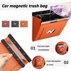 Car Garbage Bag Waterproof Leather Auto Back Seat Hanging Trash Bin for Car Interior Accessory for Hyundai N Nline Tucson Accent lk1
