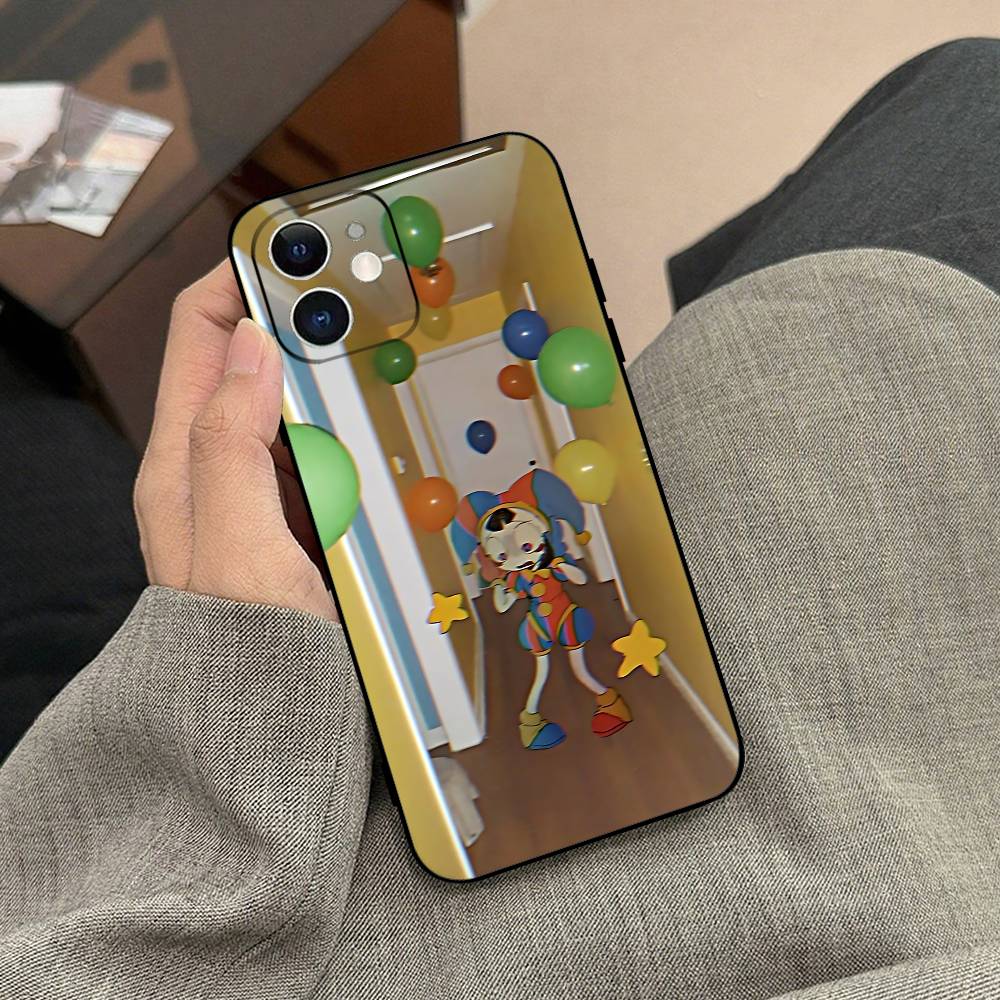 Удивительный G-Digital Чехол для телефона T-Circus Черный чехол для телефона для IPhone 17/16/15/13/14 Pro Max/ 11Plus/X/Xr/Xs Max 13mini