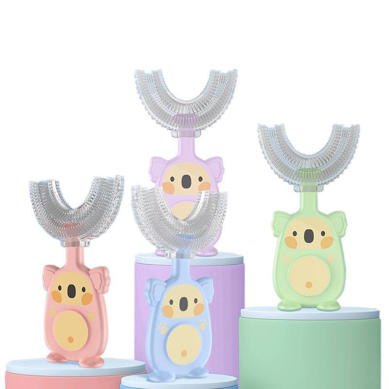 High Quality U-shaped Silicone Toddler Toothbrush For Effective Dental Hygiene