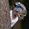 Halloween Dragon Dinosaur Mask Open Mouth Latex Horror Dinosaur Headgear Dino Mask Party Cosplay Costume Scared Mask CDN