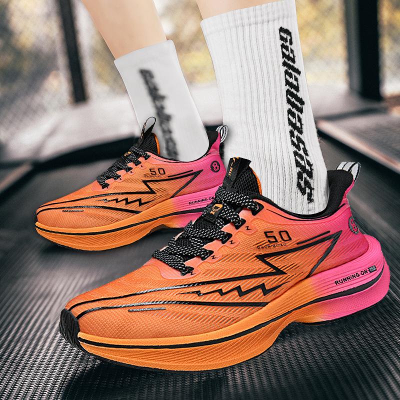 Carbon Plate Men Sports Running Shoes High Quality Breathable Lightweight Women's Training Tennis Masculino Comfortable Sneakers