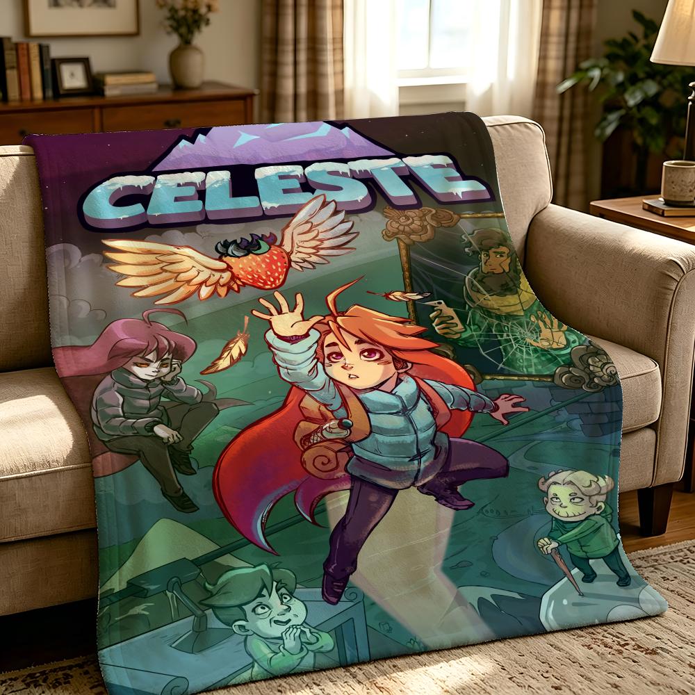 Игровое одеяло C-Celeste-e Throw, толстое, комфортное, фланелевое, для многоцелевого использования, в помещении, на улице, для дневного сна