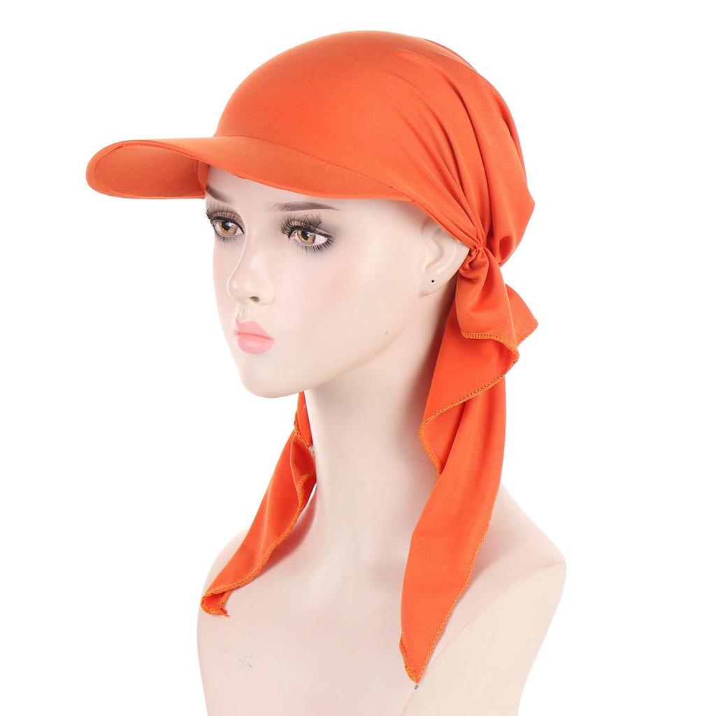 Curved Multicolor Muslim Hijab Baseball Cap
