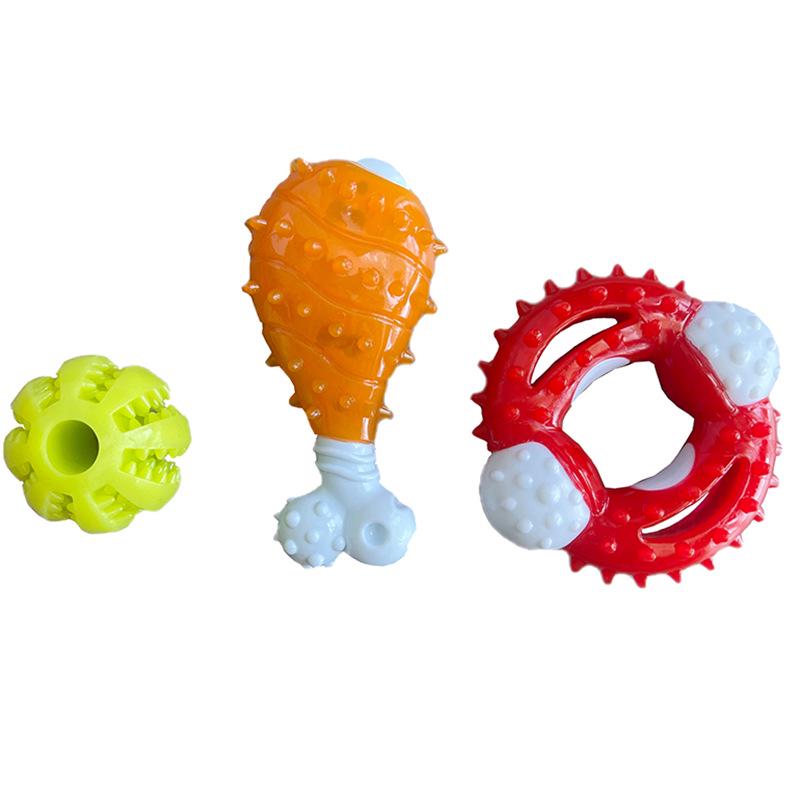 Прочные Пищащие Игрушки-Жевалки для Собак - Тема Фрукты и Овощи