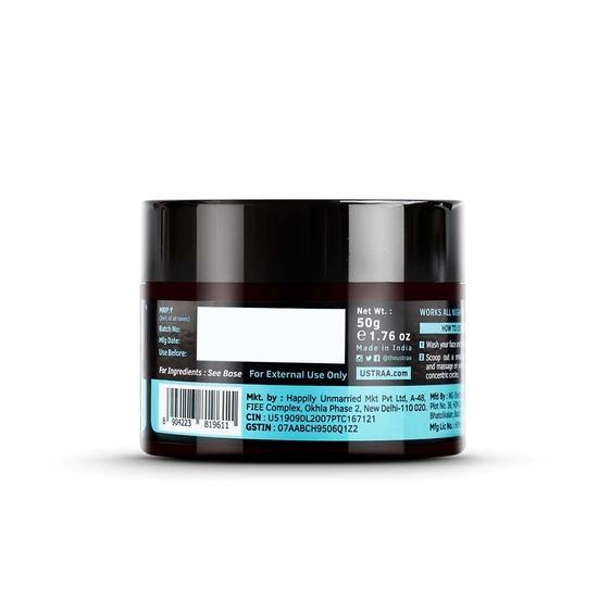 Ustraa Ночной крем - De-tan & Anti-aging - 50 г - Помогает удалить загар | с ниацинамидом и экстрактом солодки и мощным средством для умывания лица - 100 г
