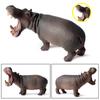 Милые фигурки бегемотов из смолы | Скульптура детеныша бегемота Му Дэн, украшение стола | Переносная настольная статуя бегемота Му Дэн