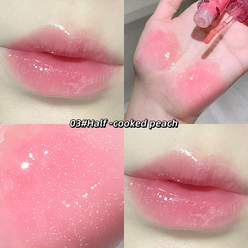 GEGE BEAR Фруктовое увлажняющее масло для губ Увлажняющий и легкий блеск для губ, нежирный и питательный уход за губами