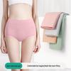Women's High Waist Pure Cotton Antibacterial Briefs - Breathable, Full Coverage, Large Size
