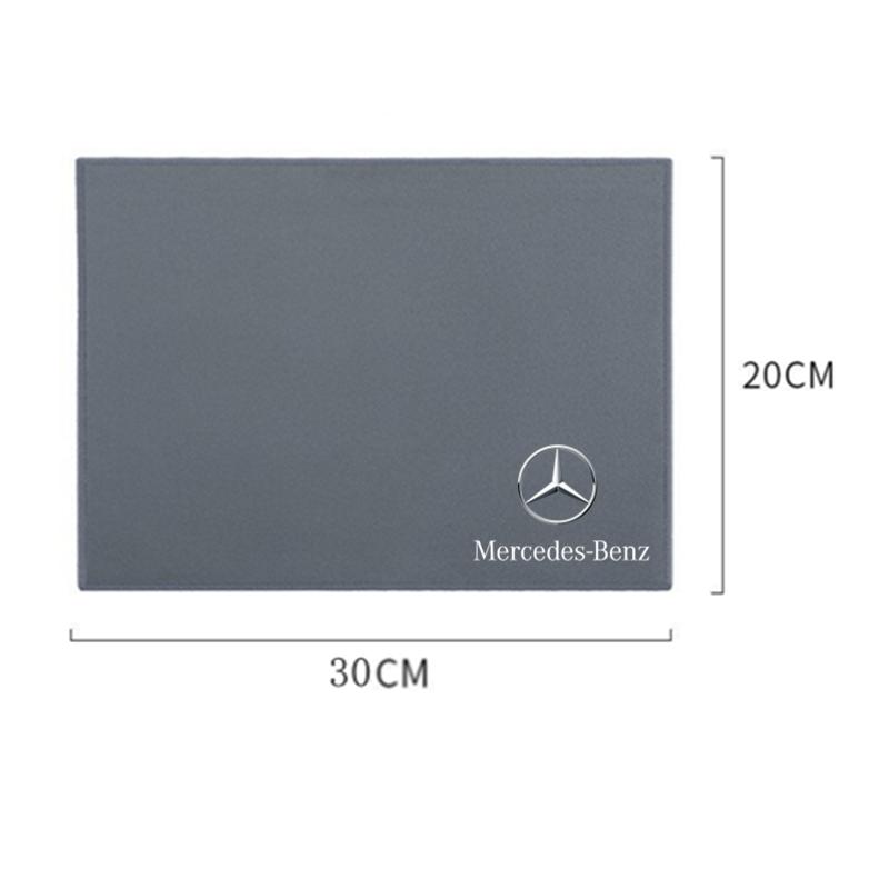 FCM5 Car Towel Double-sided Coral Fleece Auto Cleaning Cloth For Mercedes Benz B/C/E/S Class W203 W204 W205 W210 W211 W212 Accessorie