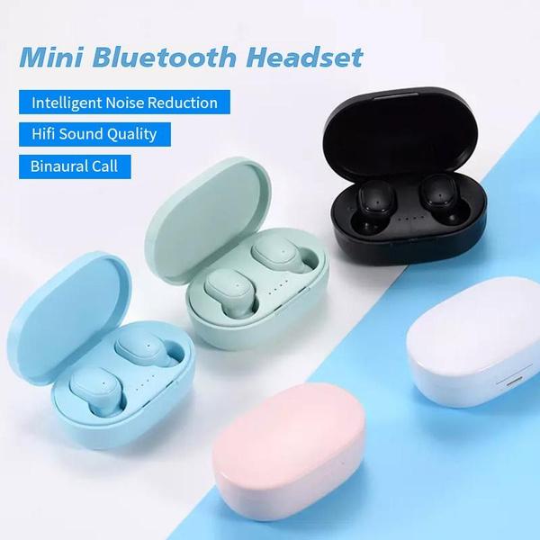 Интеллектуальное шумоподавление HIFI качество звука Bluetooth беспроводные стерео спортивные наушники микрофон с зарядным чехлом, подходит для смартфонов