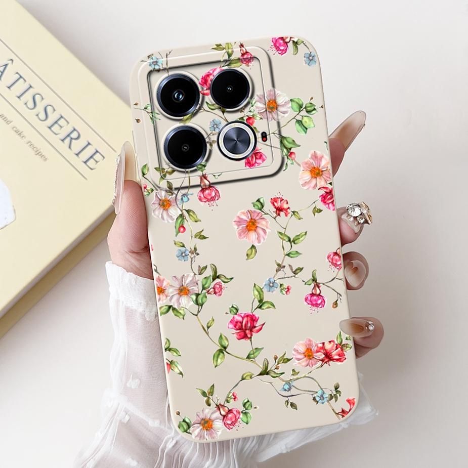 Для Infinix Note 40 Чехол X6853 Красивые Девушки Подсолнухи Чехол Мягкий Силиконовый Чехол для Телефона Для Infinix Note 40 Pro Plus Note40 Fundas