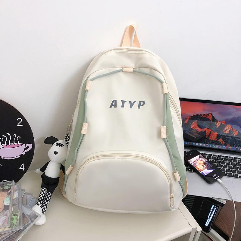 School bag ins juvenile feeling high value junior high school students, casual simple outdoor backpack fashionable commuter backpack