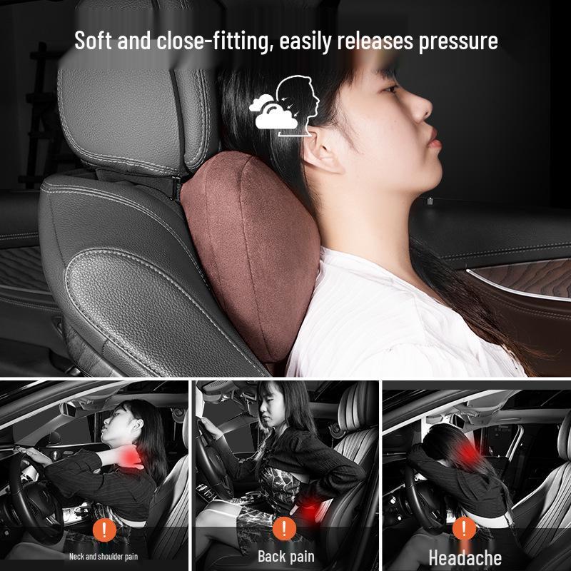 Подушка-подголовник Maybach S-Class из бархата для поддержки шеи и поясницы - Универсальный размер, Дышащая