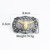 Retro Bull Head Belt Pattern Eagle Men's Belt Personalized Belt Clothing Accessories 3.8 Cm Wide