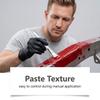 Car red rust-proof paste, designed to adhere to metal, providing weather resistance, stability, and a barrier against moisture