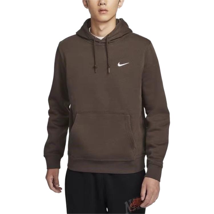 Nike Толстовки Мужские Коричневые С капюшоном Умеренные 623453-237