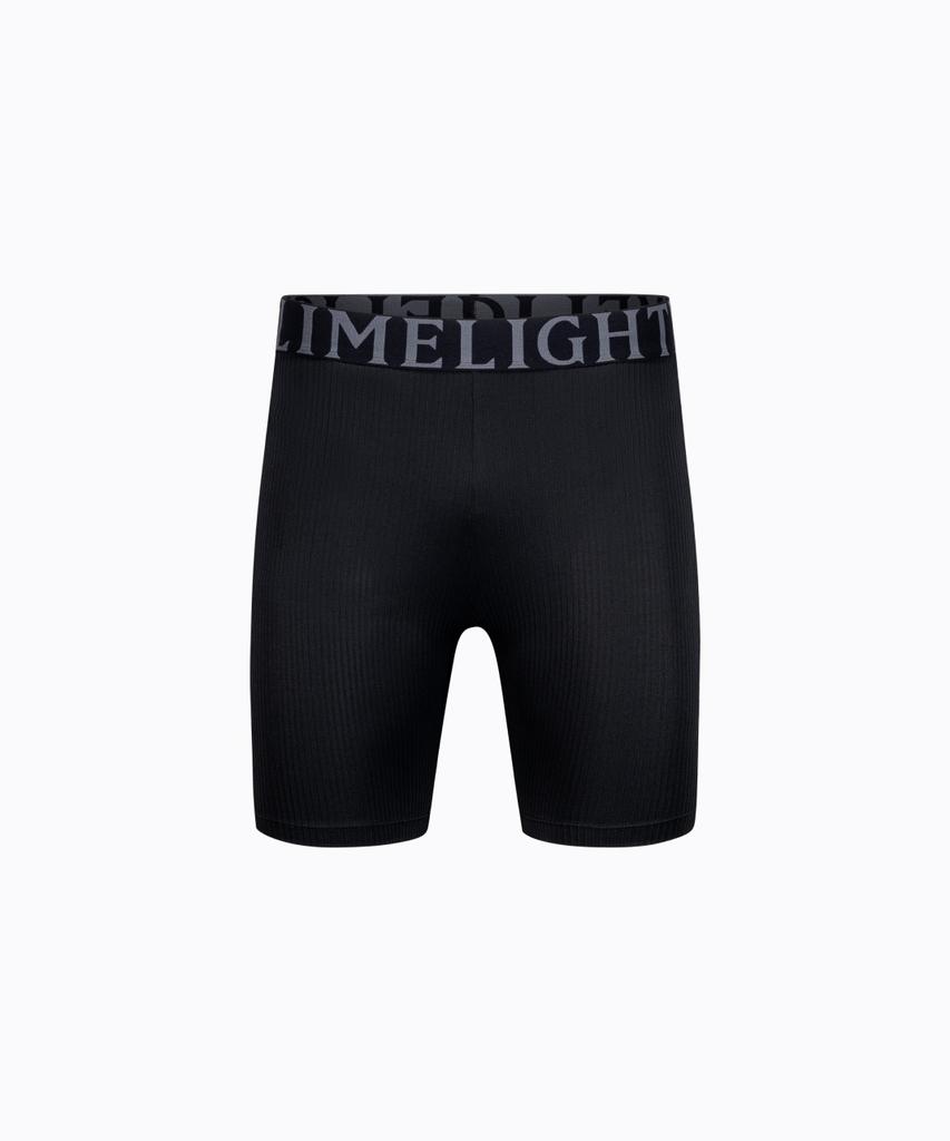 LIMELIGHT APPAREL Limelight Компрессионные шорты с полосками и большим логотипом Мужские (Черно-белый)