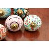 Vintage Assorted Blue Pottery Drawer, Knobs and Pulls Handle for Kitchen Cabinets Home Interior Decor (Multicolour, D-1.6 X H-2.5 Inches) - Pack of 6
