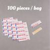 100Pcs Waterproof Breathable Sticky Plaster Outdoor Camping Medical Bandage Hemostatic Dressing Patch Family Reserve Band Aid