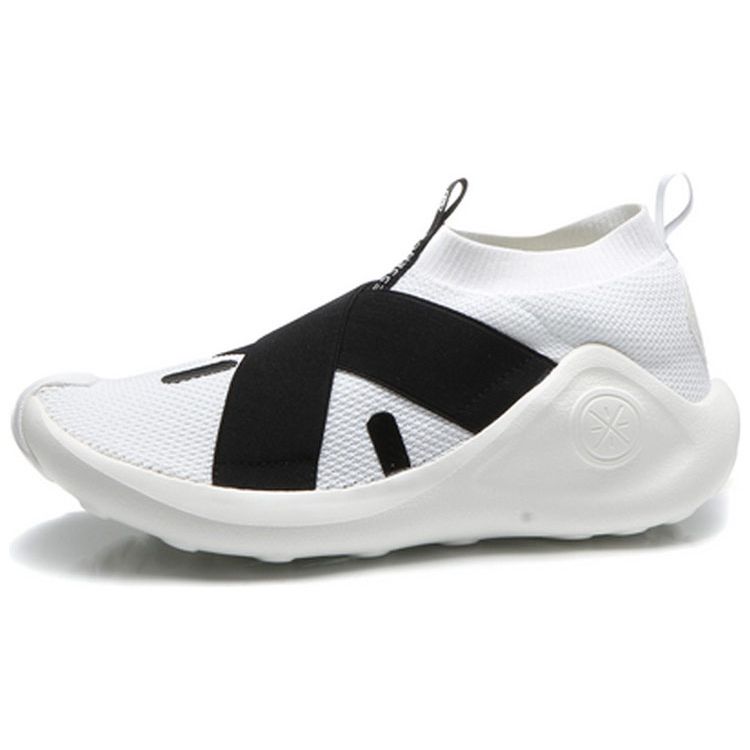 Li-Ning Баскетбольные кроссовки Wudao Shock Absorbing Anti-Slip Mid-Top Retro, мужские кроссовки, черные, белые, ABCM097-4