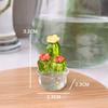 2/3/4PCS Cactus Figurines Ornaments Desktop Craft Car Inner Ornaments Adornment Creative Cute Miniature Plant For Home Decor