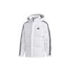 3ST Puff Down Hooded Winter Jacket Men Outerwear White EH3971