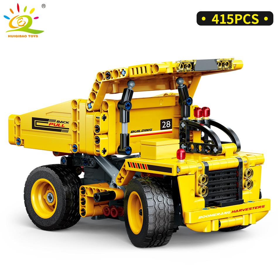 Engineering Truck Tech Building Block City Construction Toy For Children Boy Adults Excavator Bulldozer Crane Car Brick