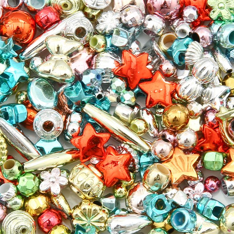30 г/пакет акриловые красочные бусины для DIY ожерелье, браслет, серьги, изготовление ювелирных изделий, аксессуары для рукоделия