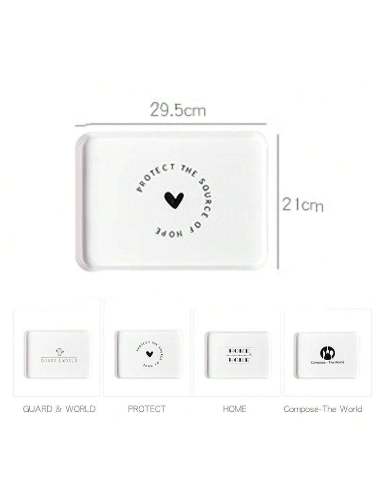 Cute Cartoon Breakfast Tray Table Debris Storage Snacks Ornaments Tray Posing Decorative Props