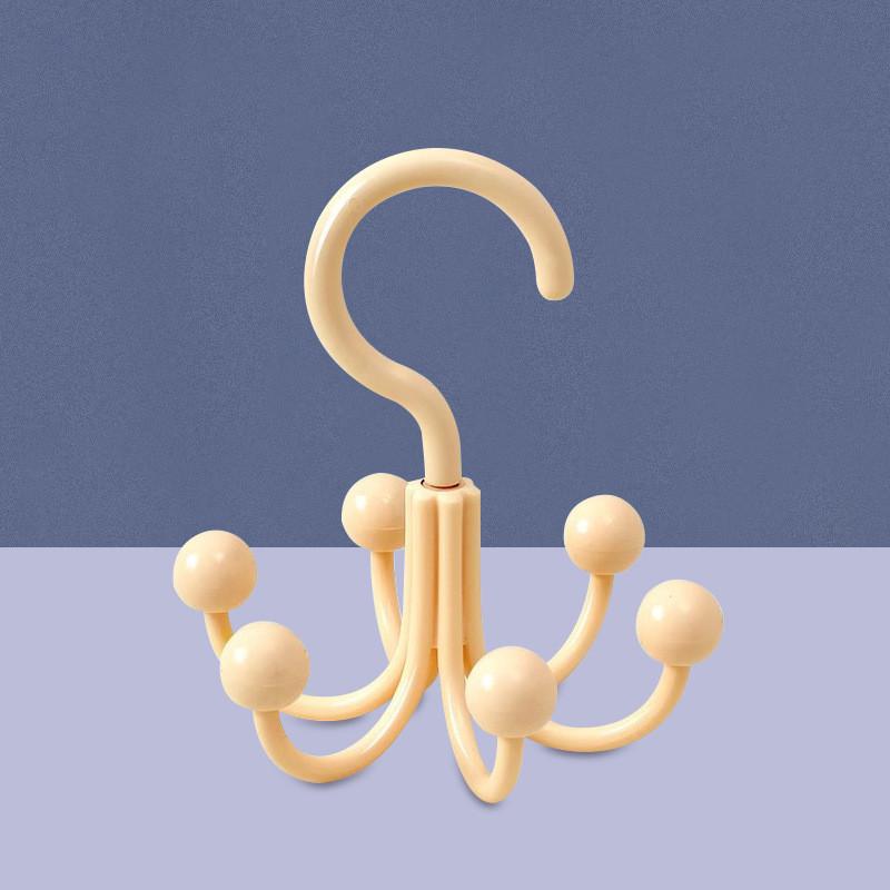 Многофункциональный крючок с шестью когтями и вращающимися когтями для хранения дома и в общежитии