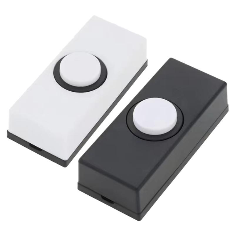 Wiring Door Bells Push Buttons Wall Mounted Doorbell Switches Plastic Hard Wiring Press Button Doorbell Button
