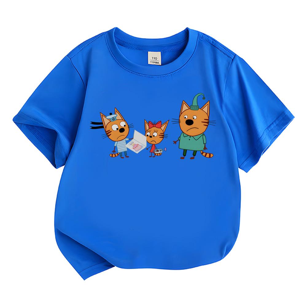 Kid-e-cats Детская футболка для девочек Летняя с коротким рукавом Мягкая 100% Хлопок Мультяшные Детские Розовые Топы Одежда для Малышей и Детей аниме футболка Милая футболка