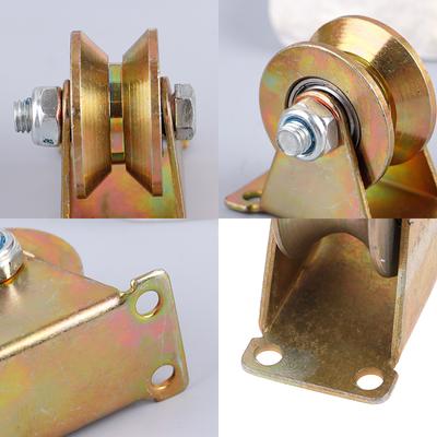 Колесо с V/U-образным пазом 1.2/2/2.5" Колесо для раздвижных ворот, ролики, прочный жесткий ролик для рулонных ворот