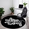1 шт. Круглый ковер Stussy Office, Коврик для помещений, Подходит для офиса, Под офисные стулья, Спальни, Гостиной, Декора дома, Декора комнаты