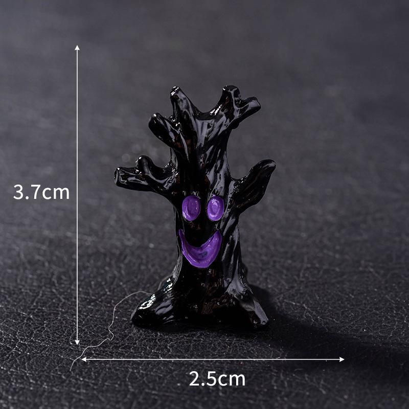 Accesorios Decoración Halloween Figuras Miniatura Momia Calavera Conejo Casa Mágica Fantasma Calabaza Decoración Escena Escritorio Set 8 Piezas