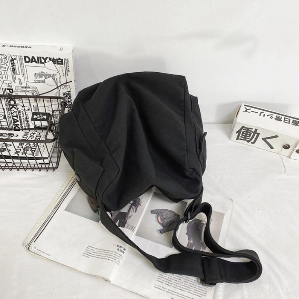 Large Capacity Canvas Shoulder Crossbody Bags Harajuku Style Men Bag Boys