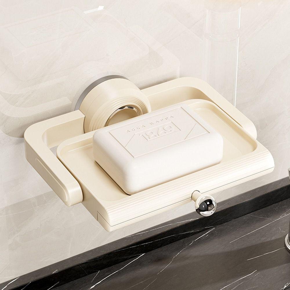 Вращающаяся присоска Мыльница Настенный Многофункциональный Дренажный Держатель для Мыла Коробка Разноцветный Экономия Места Губка Мыльница