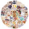 10/30/50PCS Vintage Newspaper Sticky Graffiti Sticker Aesthetic PVC Phone Ins Decorative Sketchbook Scrapbook