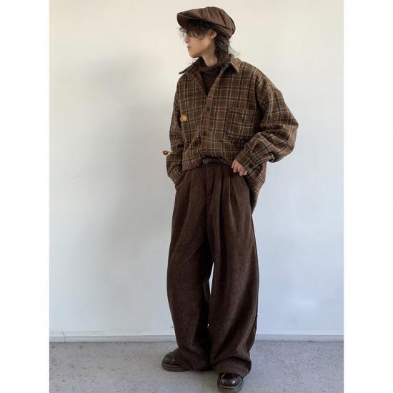 Рубашка с длинным рукавом с буквенным принтом 2024 года в японском стиле в стиле Гонконга, свободная рубашка для мальчиков, летнее модное универсальное повседневное пальто