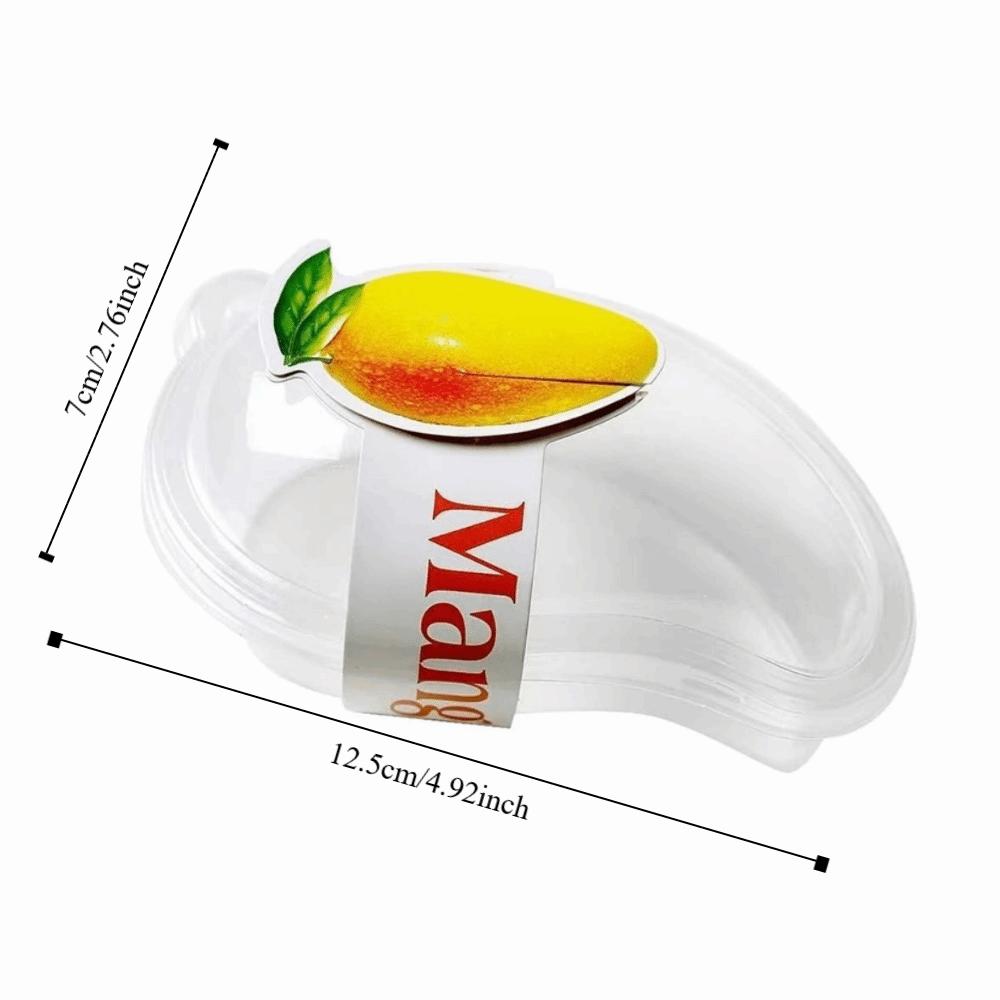 50 шт. Прозрачная коробка для пирога манго большой вместимости, упаковочная коробка в форме фрукта, сыр