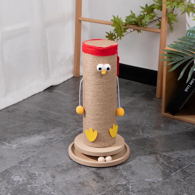 Грибная курица из цельного дерева, лазалки для кошек, износостойкая и устойчивая к царапинам игрушка для кошек